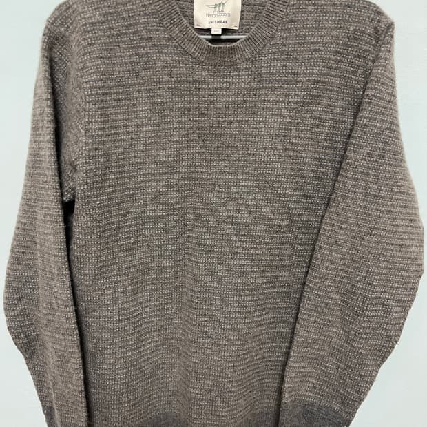 핸리 코튼 니트웨어 브라운 니트