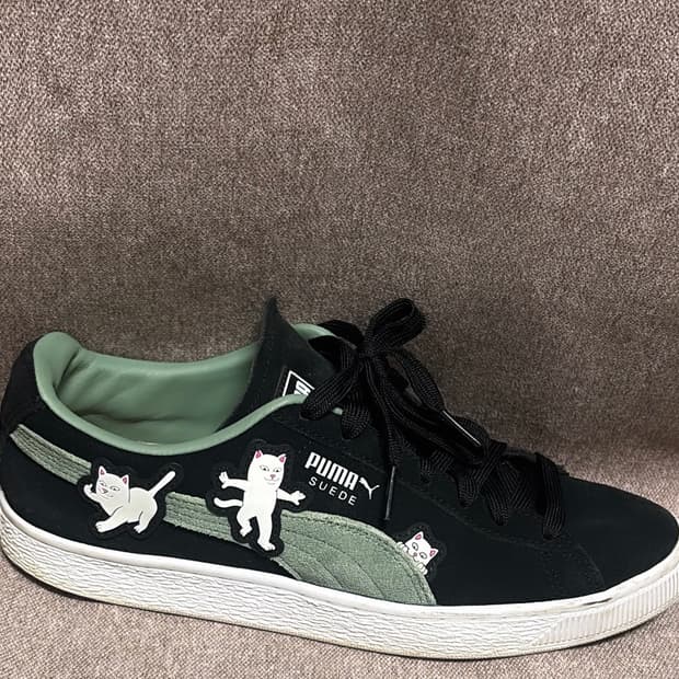 푸마 X 립앤딥 스웨이드 블랙 유칼립투스