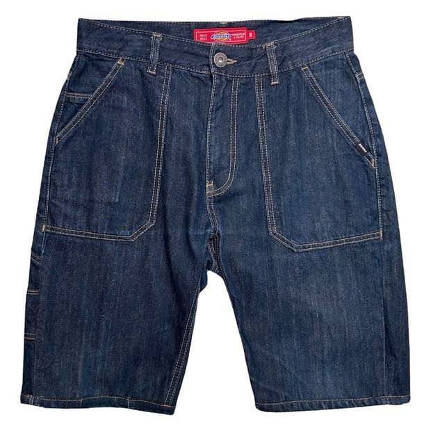 DICKIES 생지 데님 버뮤다 팬츠 S