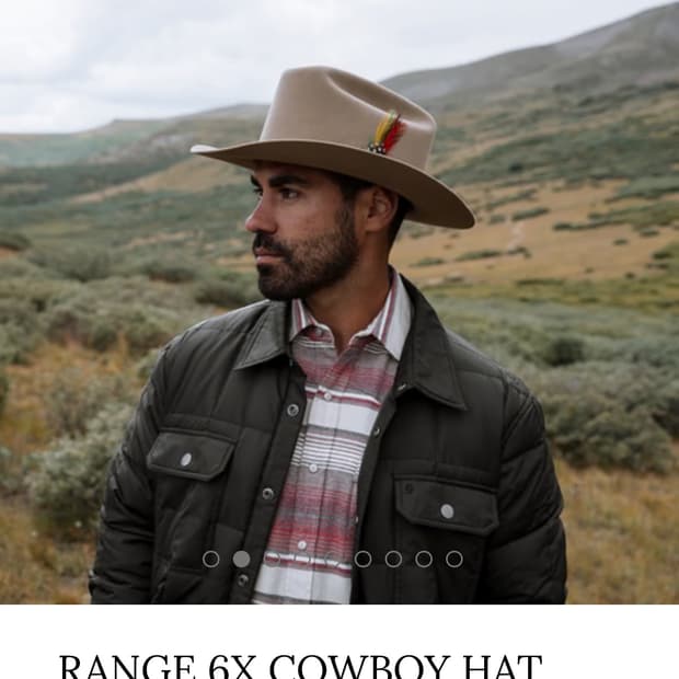 스텟슨 range 6x 카우보이 hat 모자 7 5/8사이즈