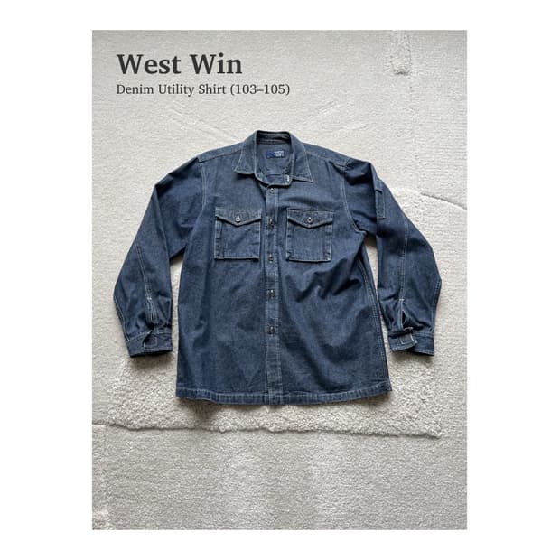 West Win 데님 유틸리티 셔츠 자켓 (103-105)