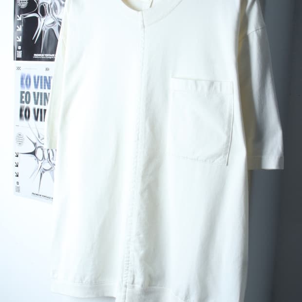 (L-2XL) 사쥬 드 크레 반팔 티셔츠 코튼 화이트 한정판-7B5B
