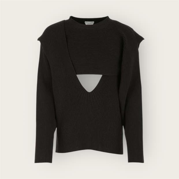 .100~105/ 보테가베네타 컷아웃 인트레치아토 리브 니트