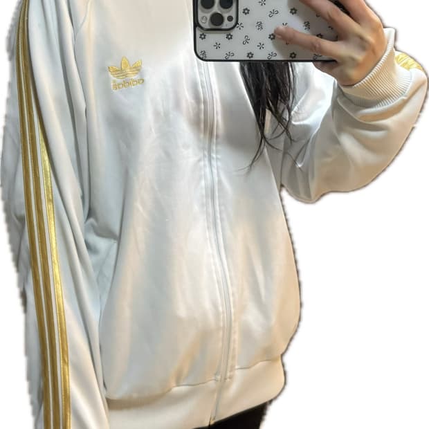 아디다스 파이어버드 흰금 져지