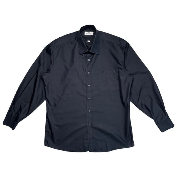 BALENCIAGA 원포켓 솔리드 셔츠 블랙 105