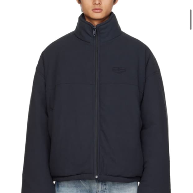 발렌시아가 양면 플리스 후리스 푸퍼 