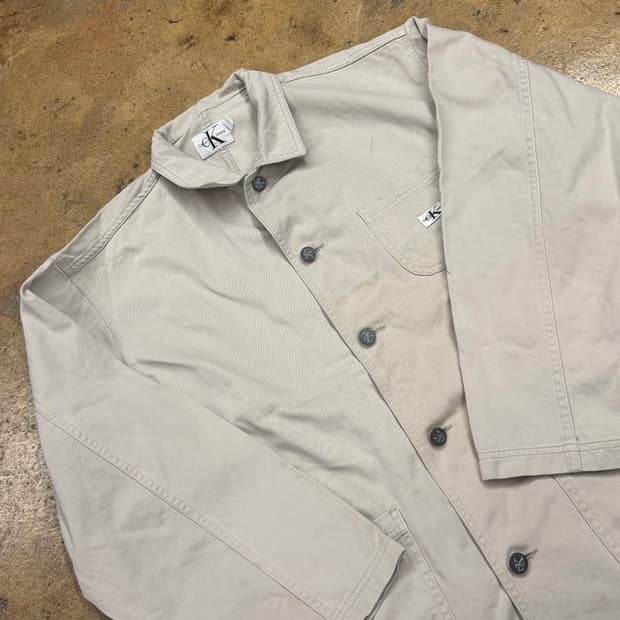 [정품] 캘빈클라인 베이지 워크 자켓 b15
