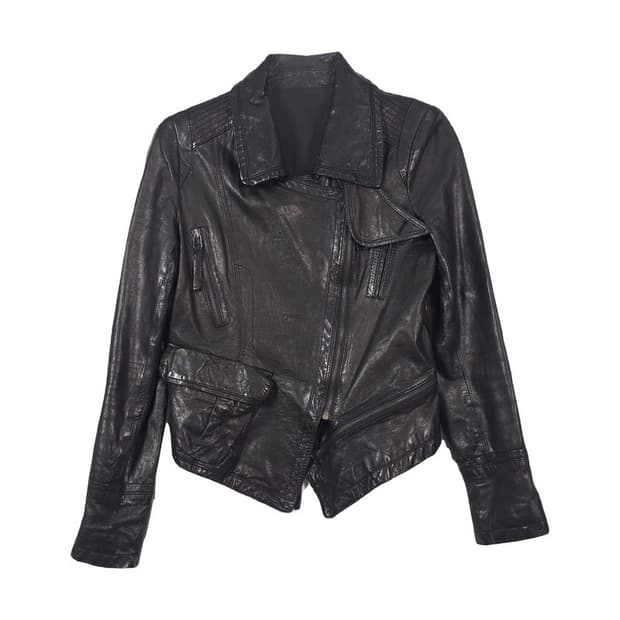 이태리 램스킨 멀티포켓 라이더 자켓 L