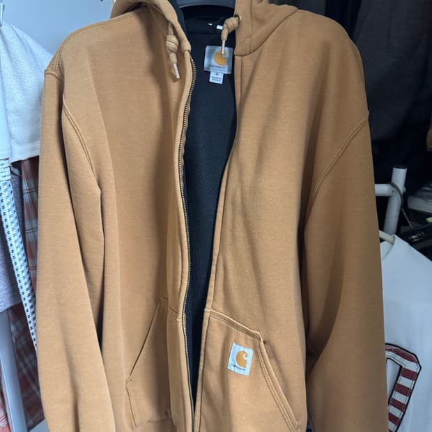 칼하트 브라운 후드 집업 M