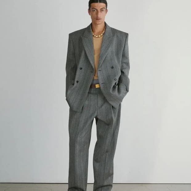 렉토 24fw 브로큰 헤링본 더블 셋업