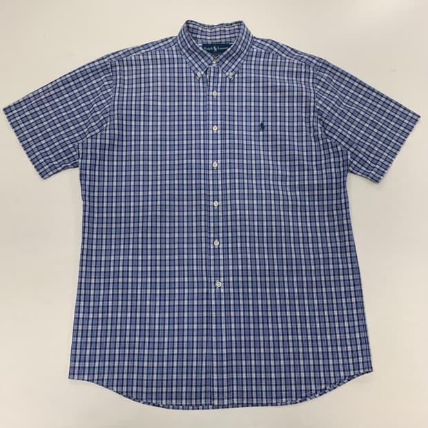 폴로랄프로렌 체크셔츠 반팔남방 (L)
