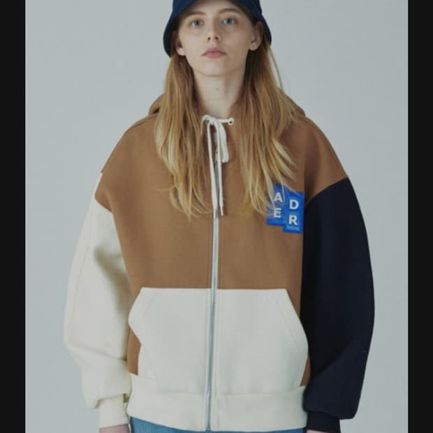 아더에러 17fw 시그니처 테트리스 후드집업