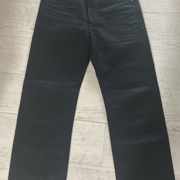 RRL 빈티지 파이브 포켓 데님 블랙 온 블랙 32x30