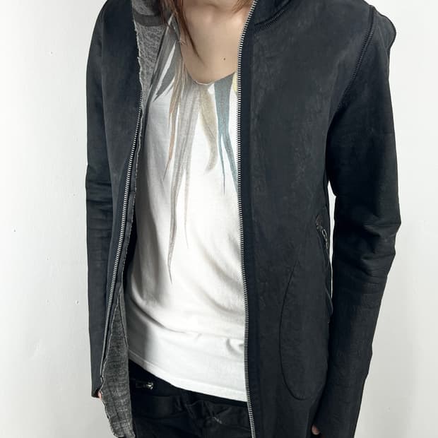 ISAAC SELLAM LAMBSKIN LEATHER JACKET