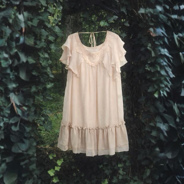 Vintage Fairy Lace Chiffon Dress