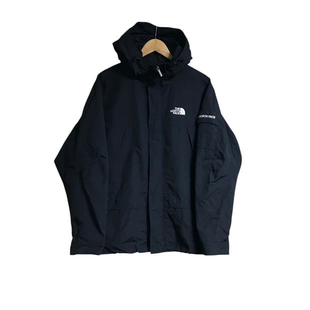 노스페이스 검정 오버핏 바람막이