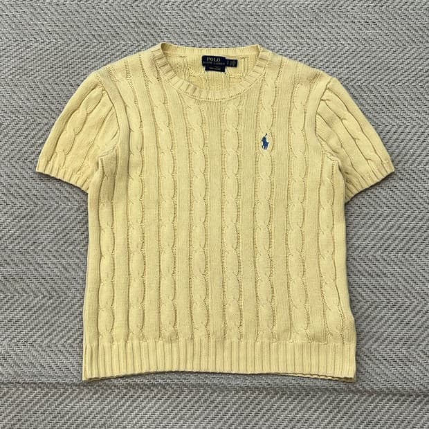 폴로 랄프로렌 꽈배기 반팔 니트 r3479