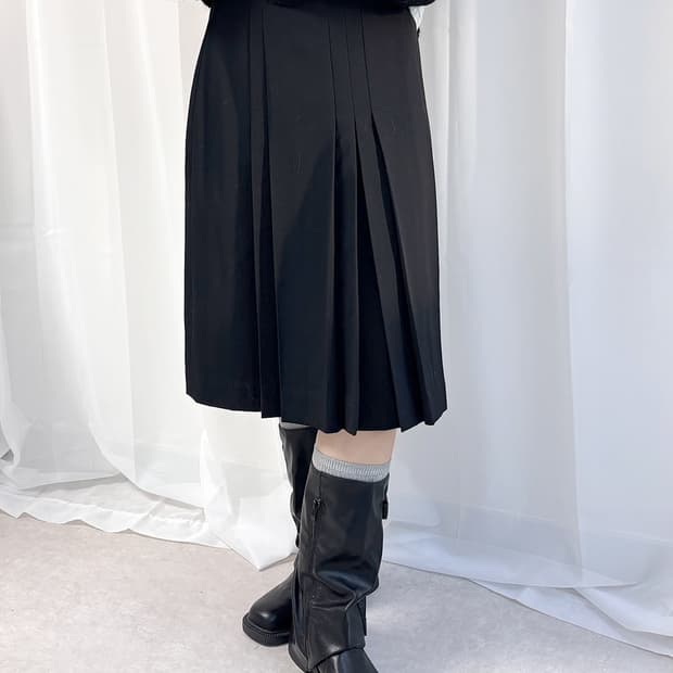 Christian Dior prêt-à-porter 플리츠 미디 스커트