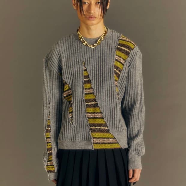 (S급) 앤더슨벨 ADSB 노르딕 크루넥 스웨터 니트