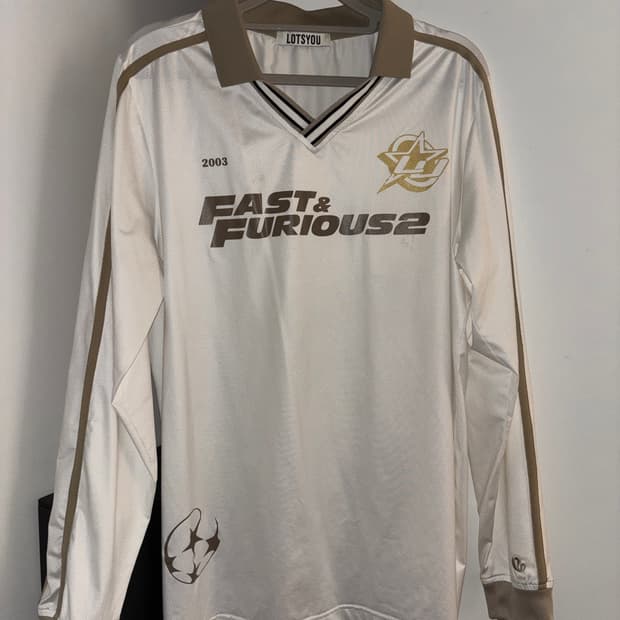 Lotsyou 풋볼 져지 티셔츠 화이트