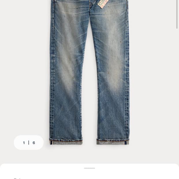 RRL 슬림 부트 브라이어필드 34/32