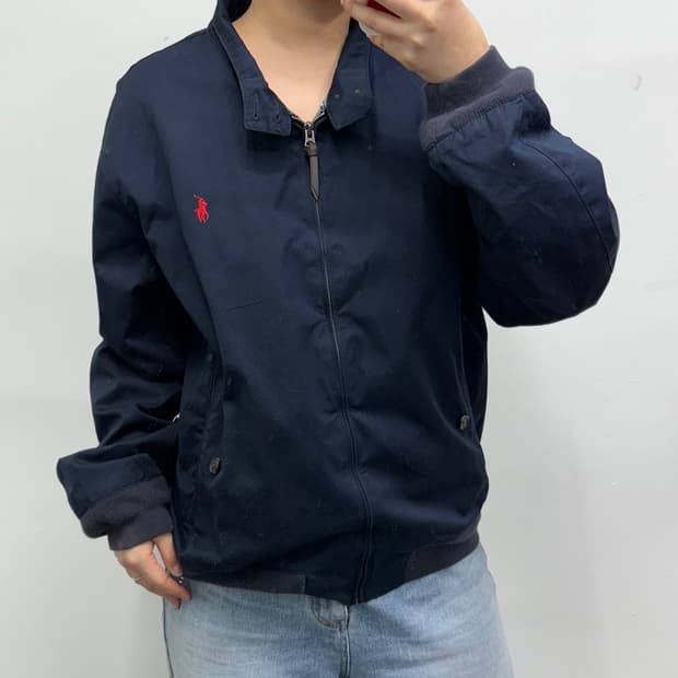 [XL] 폴로 랄프로렌 네이비 코튼 자켓