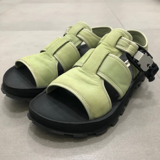 질샌더 이태리 스웨이드 레더 가죽 샌들 42