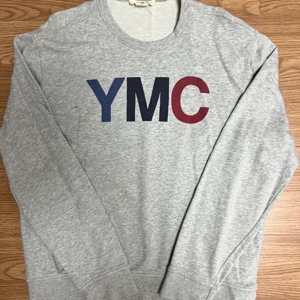 YMC 그레이 맨투맨 M