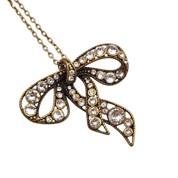 05s 마크제이콥스 엔틱 빅 리본 파베 목걸이