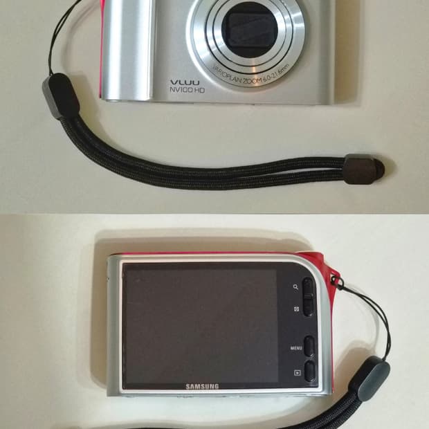 삼성 VLUU NV100HD 레드 포인트 디카 (헬로키티st)