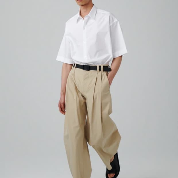 스튜디오니콜슨 yale 예일 코튼 바지