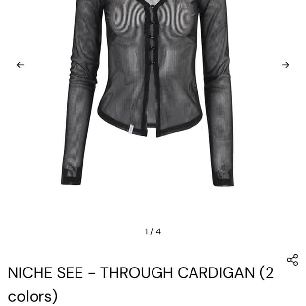 kimseoul NICHE SEE - THROUGH CARDIGAN