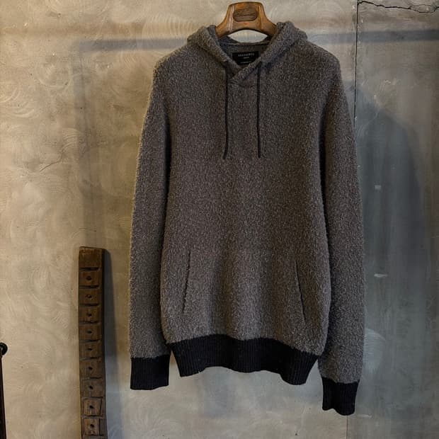 올세인츠 알파카 후드티 100