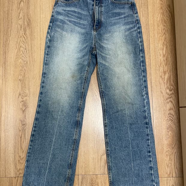 일자핏 데님팬츠