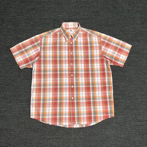 [L] Lacoste 라코스테 빈티지 코튼 체크셔츠