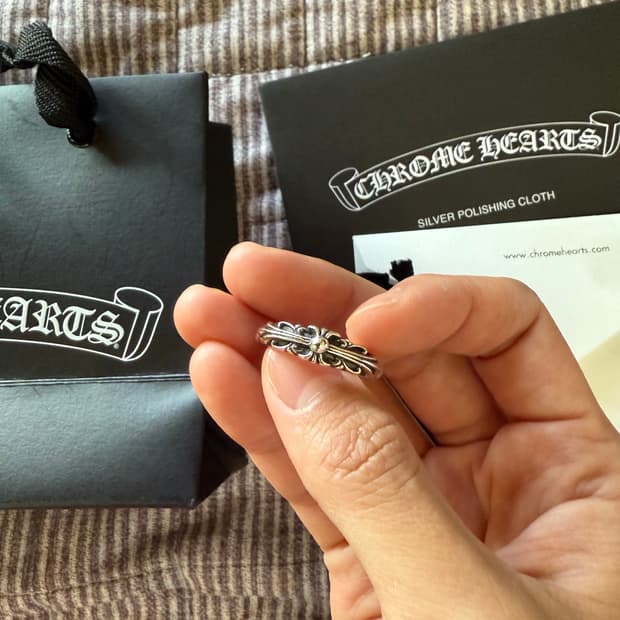 새상품 크롬하츠 베이비플로랄링 us10