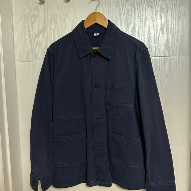 아르켓 워시드 트윌 워크자켓 네이비