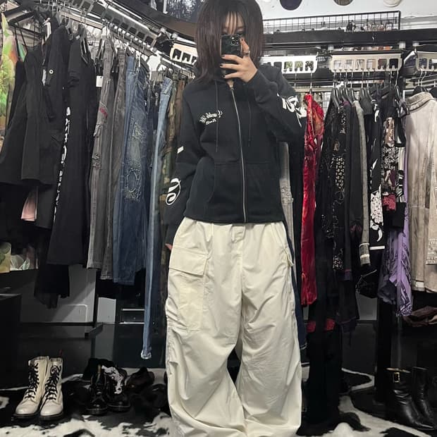 프린팅 후드집업