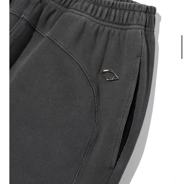 미스치프 롬버스 피그먼트 스웨트팬츠 워시드 차콜