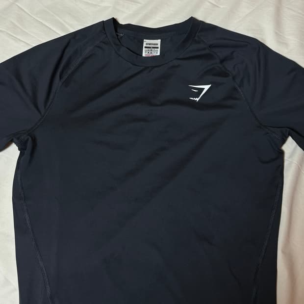 [M] 짐샤크 컴프레션 티셔츠 블랙