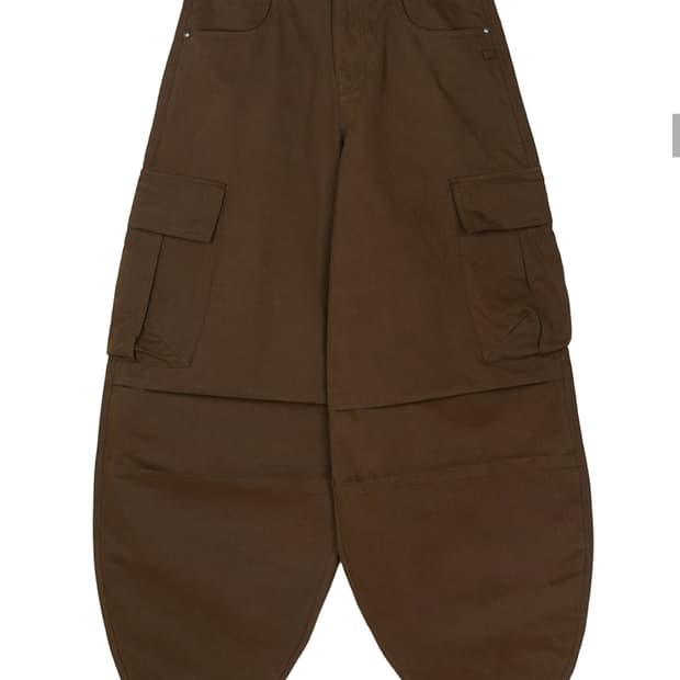 아이돈워너셀 카고벌룬팬츠 브라운0
