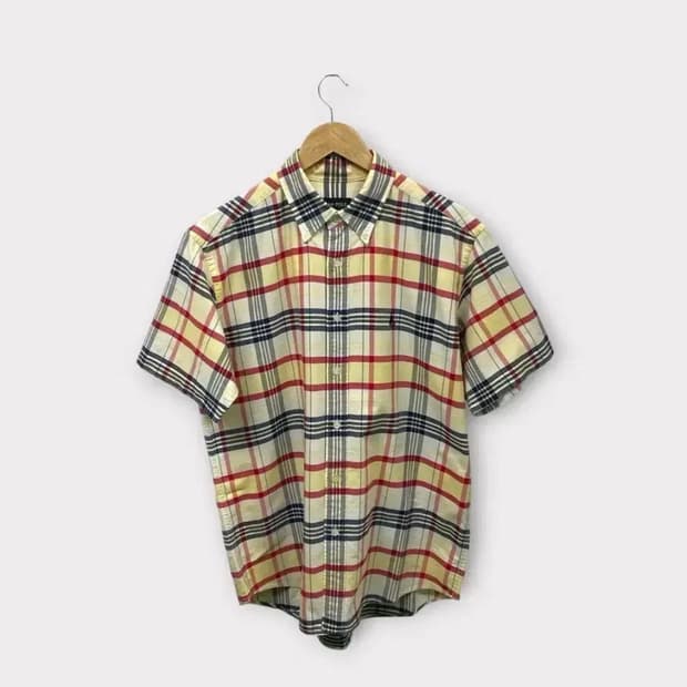 빈폴 체크 남방 95