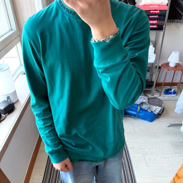 슈프림 립 롱슬리브 티셔츠