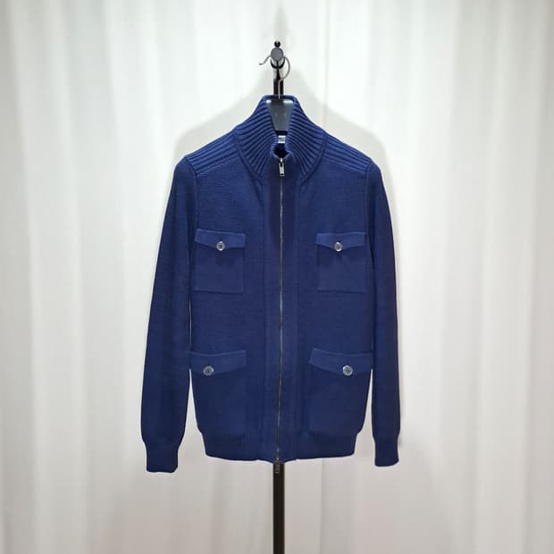 (택포) 라코스테 4포켓 집업 니트 100 B76