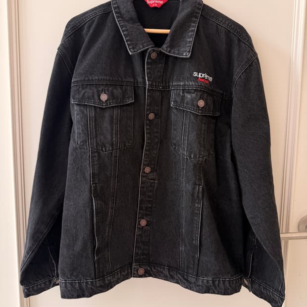 슈프림(SUPREME) 데님 트러커 자켓 블랙 XL