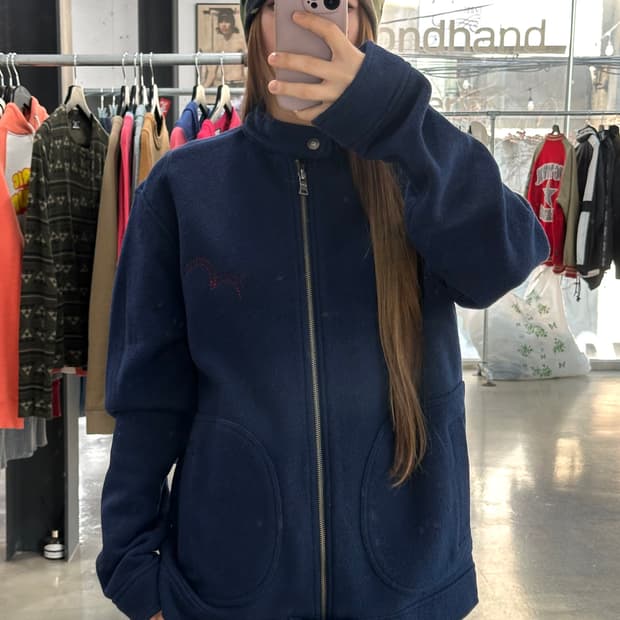 리바이스 00s 넥버튼 울 헤링턴 자켓