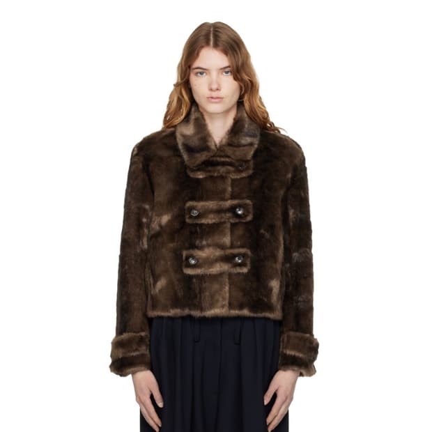 *판매중단예정/Open YY 오픈와이와이 토글 퍼자켓 브라운 (단종)