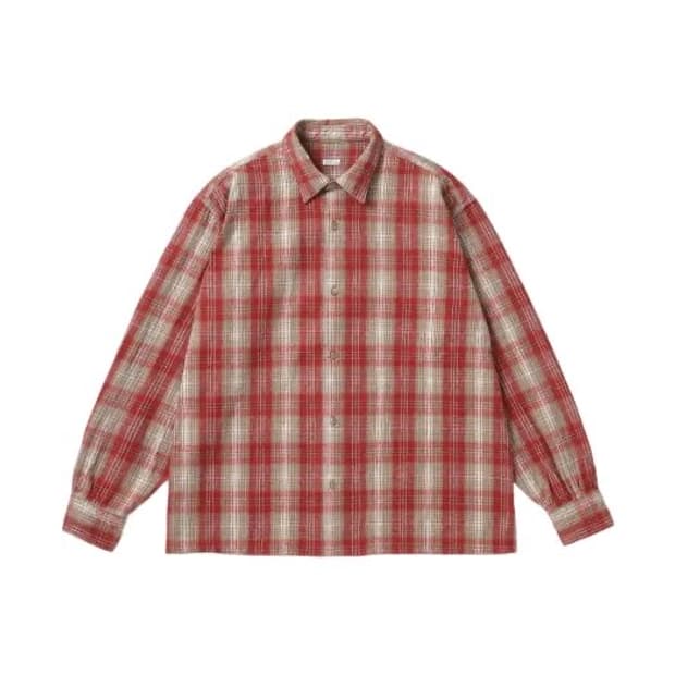 구매) [4] 26ss 아프레쎄 실크넵 체크셔츠 레드