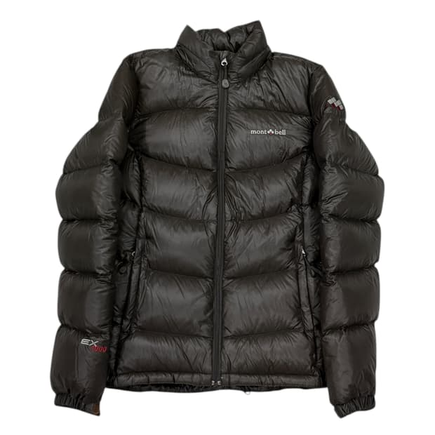 몽벨 빈티지 희귀 EX1000 우먼 딱붙핏 브라운 경량패딩 자켓 S
