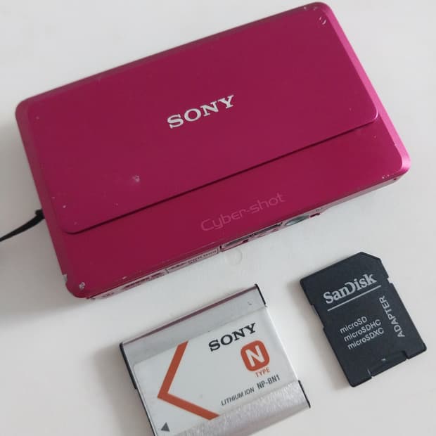 소니 사이버샷 dsc-tx9 빈티지 핑크 디지털카메라